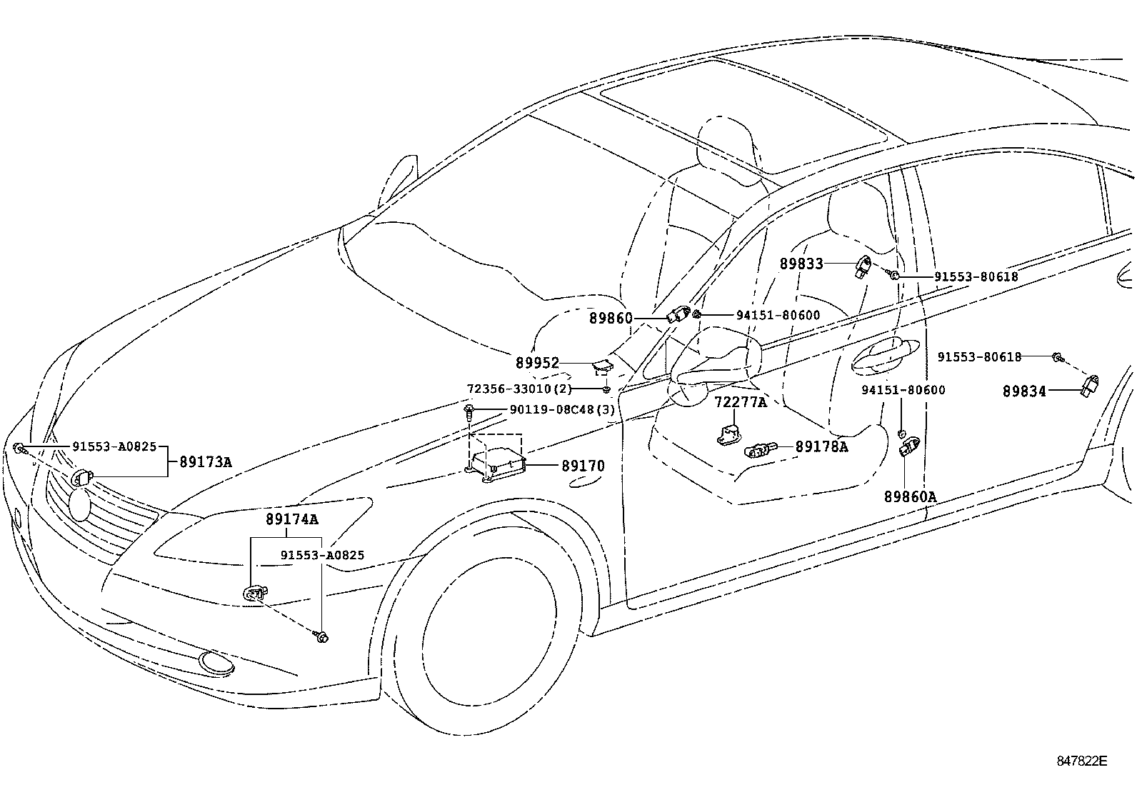 Lh sensor. Lexus es350 схема сверху. Лексус es 250 2016 расположение датчиков удара. Схема ГУР Лексус es350. Схема по номерам запчастей Лексус ИС 250.