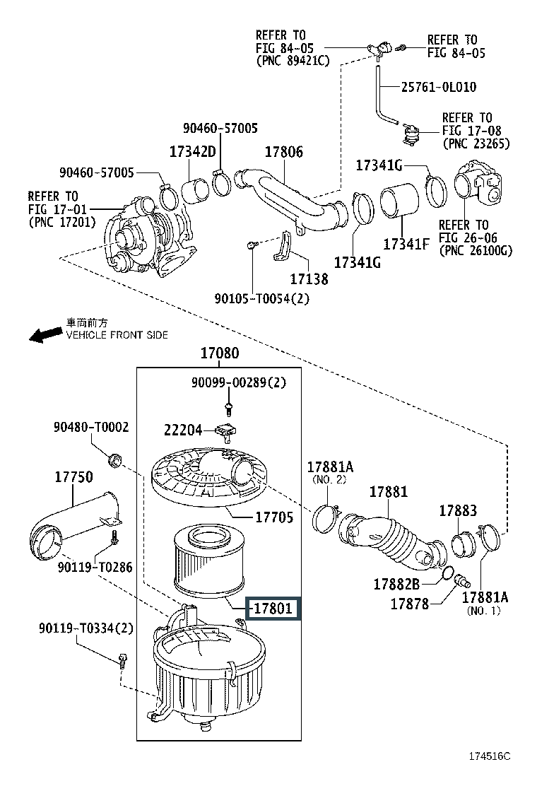 Фильтр воздушный лексус rx300